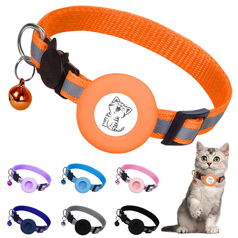 Reflective Airtag Tracker Collar for Cats