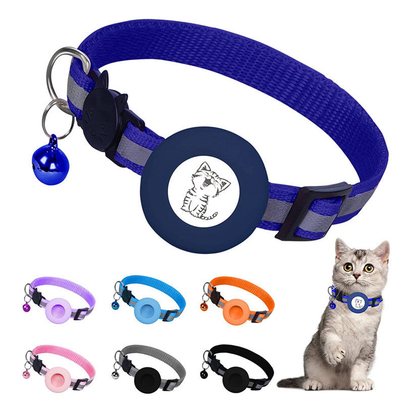 Reflective Airtag Tracker Collar for Cats