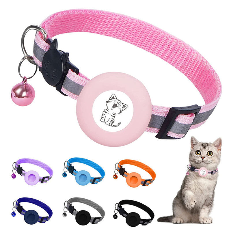 Reflective Airtag Tracker Collar for Cats