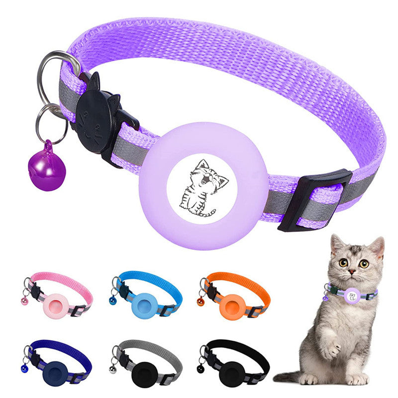 Reflective Airtag Tracker Collar for Cats